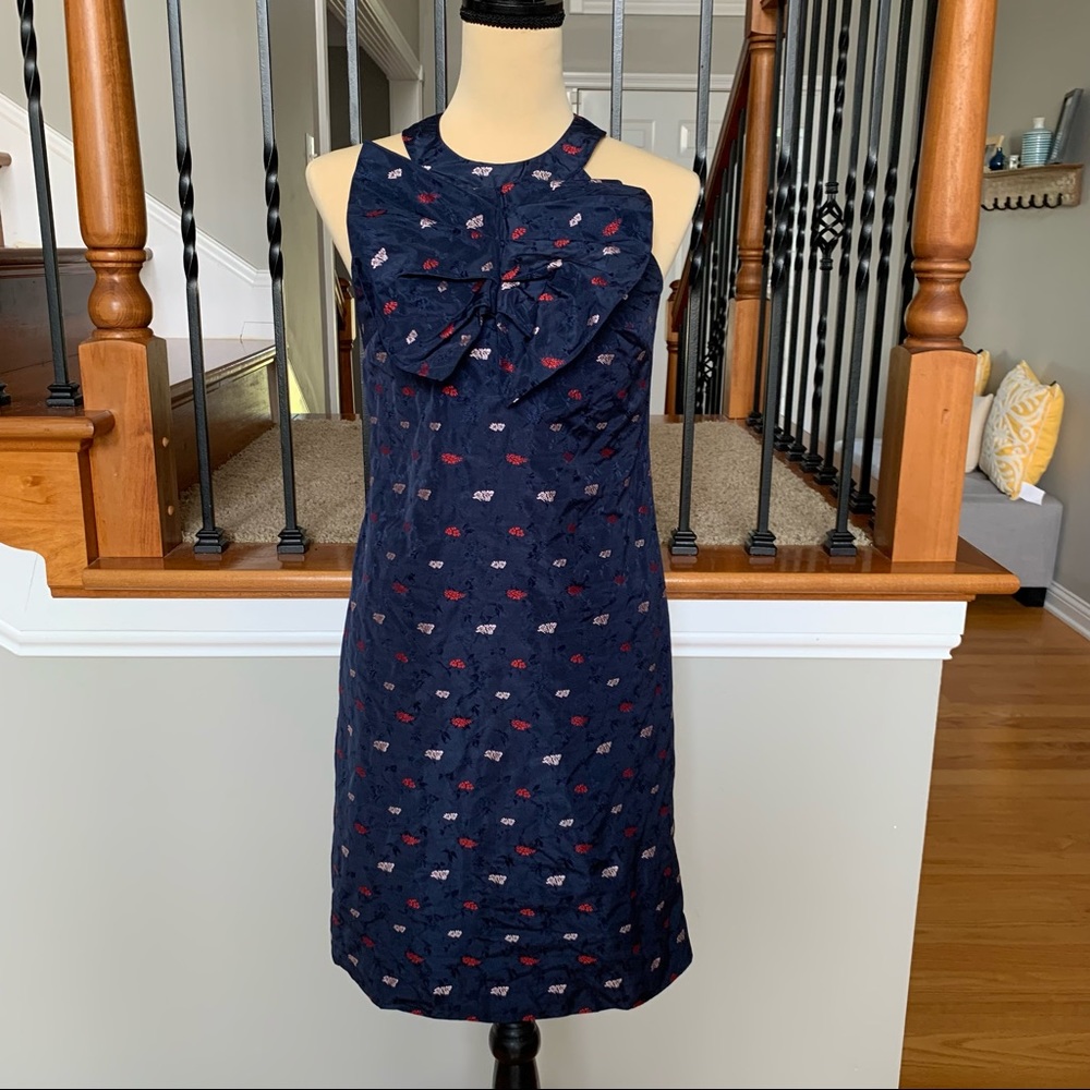 Banana Republic Sleeveless Navy Floral Dress Sz 0